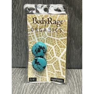 BodyRage Organics Turquoise Plug 5/8" Imperial Natural Stone Ear